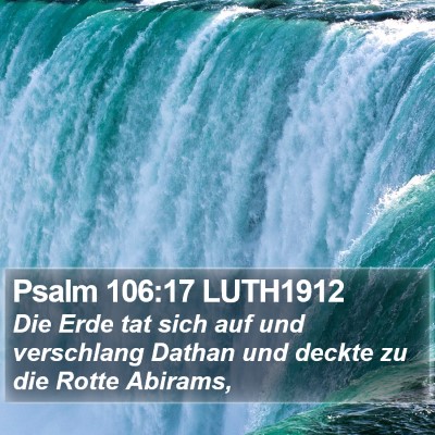 Psalm 106:17 LUTH1912 Bible Verse Image