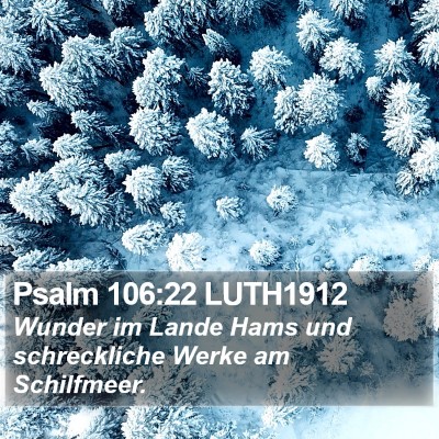 Psalm 106:22 LUTH1912 Bible Verse Image