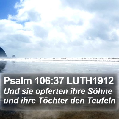 Psalm 106:37 LUTH1912 Bible Verse Image
