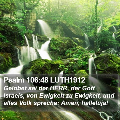 Psalm 106:48 LUTH1912 Bible Verse Image