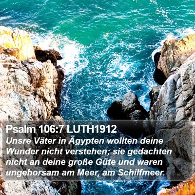 Psalm 106:7 LUTH1912 Bible Verse Image