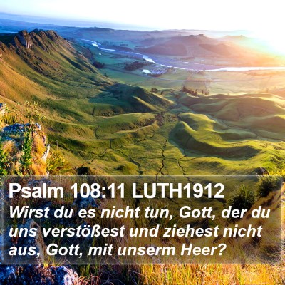 Psalm 108:11 LUTH1912 Bible Verse Image