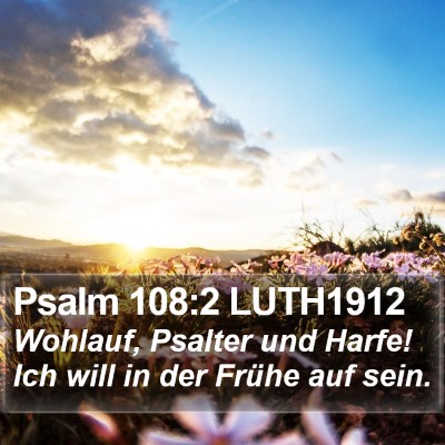 Psalm 108:2 LUTH1912 Bible Verse Image