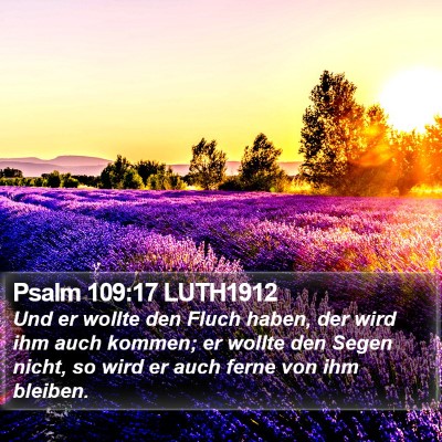 Psalm 109:17 LUTH1912 Bible Verse Image