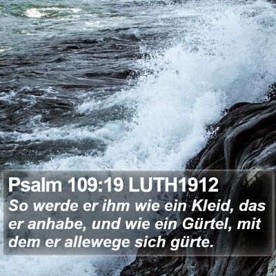 Psalm 109:19 LUTH1912 Bible Verse Image