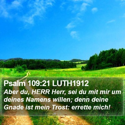Psalm 109:21 LUTH1912 Bible Verse Image