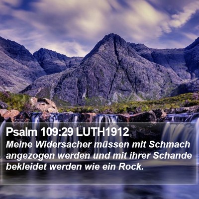 Psalm 109:29 LUTH1912 Bible Verse Image