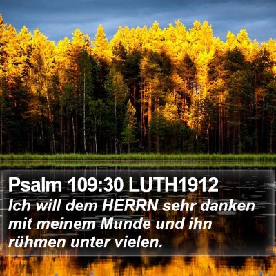 Psalm 109:30 LUTH1912 Bible Verse Image