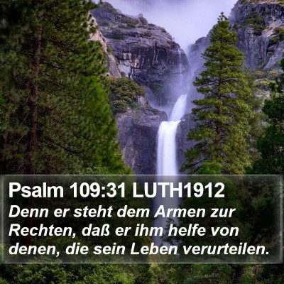 Psalm 109:31 LUTH1912 Bible Verse Image