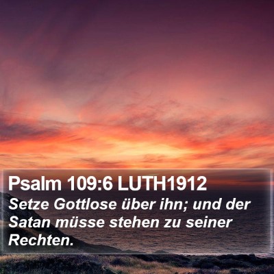Psalm 109:6 LUTH1912 Bible Verse Image