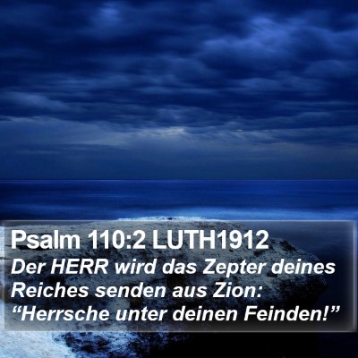 Psalm 110:2 LUTH1912 Bible Verse Image