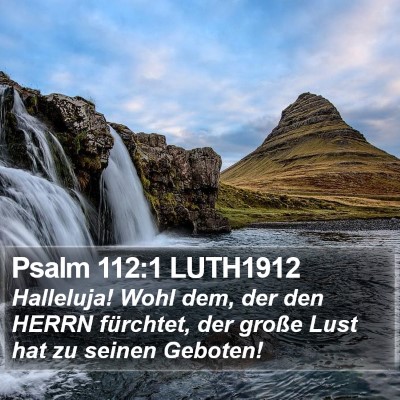 Psalm 112:1 LUTH1912 Bible Verse Image