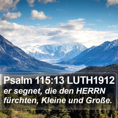 Psalm 115:13 LUTH1912 Bible Verse Image