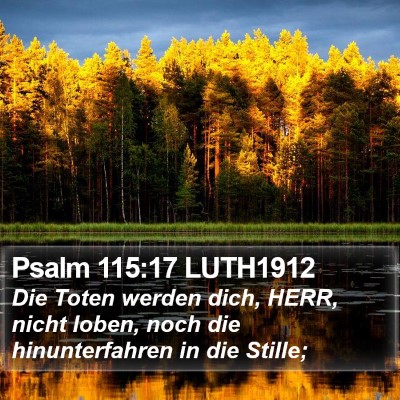 Psalm 115:17 LUTH1912 Bible Verse Image