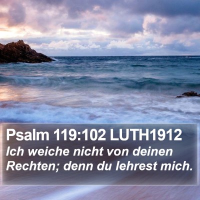 Psalm 119:102 LUTH1912 Bible Verse Image