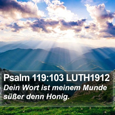 Psalm 119:103 LUTH1912 Bible Verse Image