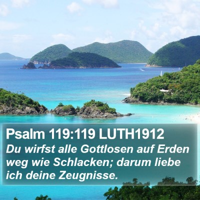Psalm 119:119 LUTH1912 Bible Verse Image
