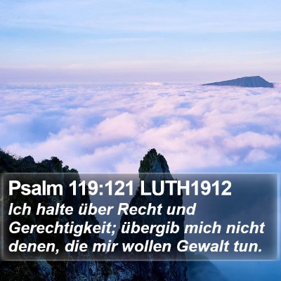 Psalm 119:121 LUTH1912 Bible Verse Image