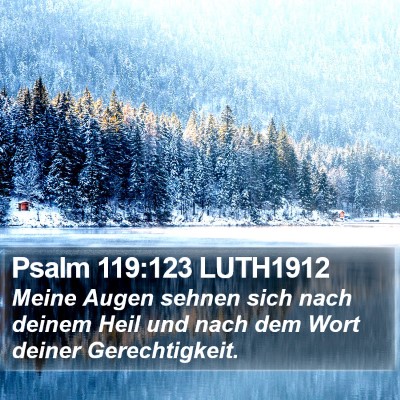 Psalm 119:123 LUTH1912 Bible Verse Image