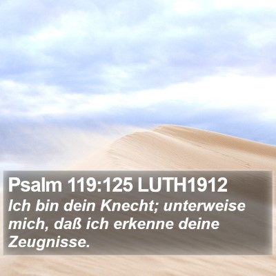 Psalm 119:125 LUTH1912 Bible Verse Image