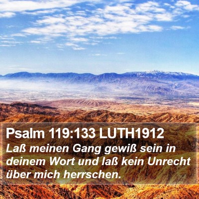 Psalm 119:133 LUTH1912 Bible Verse Image