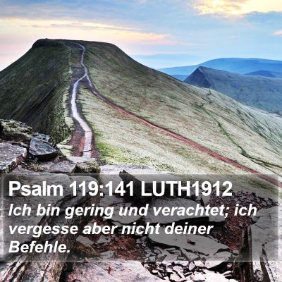 Psalm 119:141 LUTH1912 Bible Verse Image