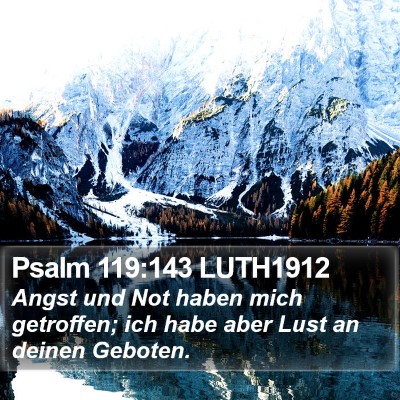 Psalm 119:143 LUTH1912 Bible Verse Image