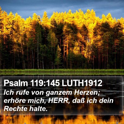 Psalm 119:145 LUTH1912 Bible Verse Image