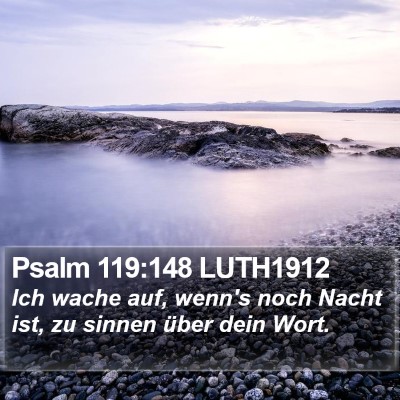 Psalm 119:148 LUTH1912 Bible Verse Image