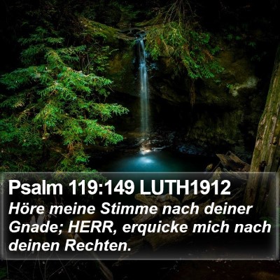 Psalm 119:149 LUTH1912 Bible Verse Image