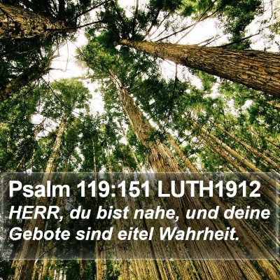 Psalm 119:151 LUTH1912 Bible Verse Image