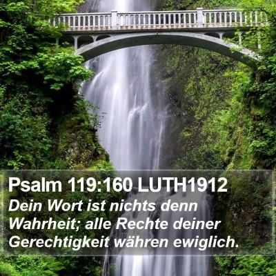 Psalm 119:160 LUTH1912 Bible Verse Image