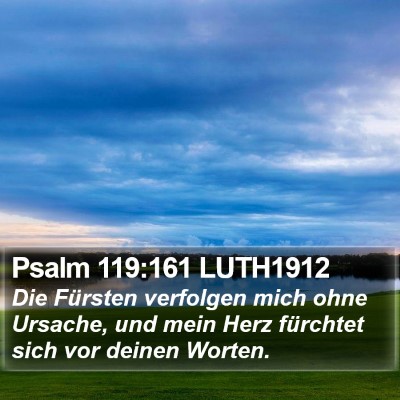 Psalm 119:161 LUTH1912 Bible Verse Image