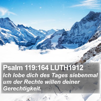 Psalm 119:164 LUTH1912 Bible Verse Image
