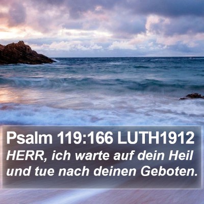 Psalm 119:166 LUTH1912 Bible Verse Image