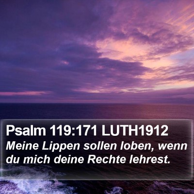 Psalm 119:171 LUTH1912 Bible Verse Image