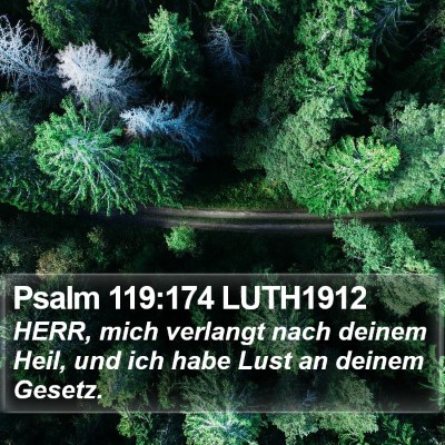 Psalm 119:174 LUTH1912 Bible Verse Image