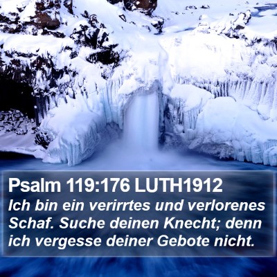 Psalm 119:176 LUTH1912 Bible Verse Image
