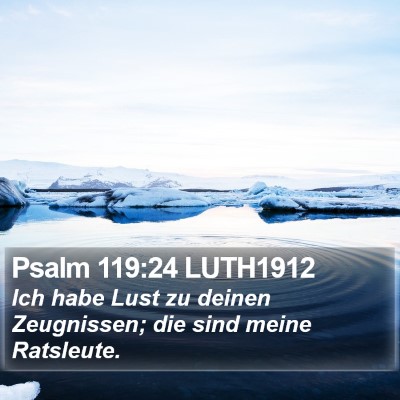 Psalm 119:24 LUTH1912 Bible Verse Image