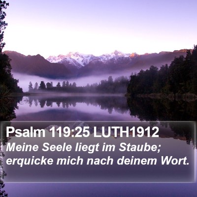 Psalm 119:25 LUTH1912 Bible Verse Image