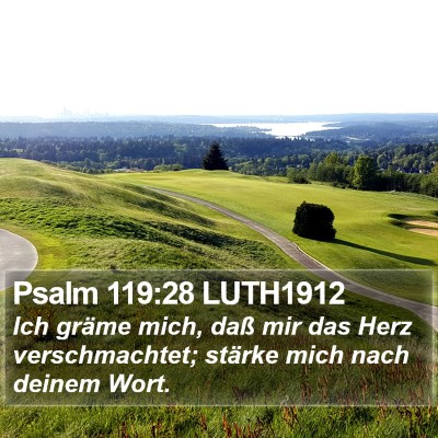 Psalm 119:28 LUTH1912 Bible Verse Image
