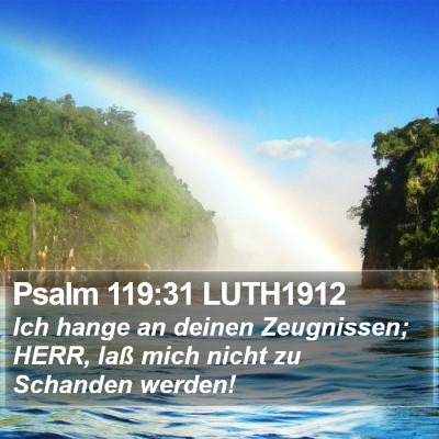 Psalm 119:31 LUTH1912 Bible Verse Image