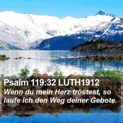 Psalm 119:32 LUTH1912 Bible Verse Image