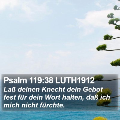 Psalm 119:38 LUTH1912 Bible Verse Image
