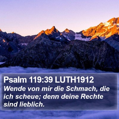 Psalm 119:39 LUTH1912 Bible Verse Image