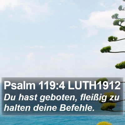 Psalm 119:4 LUTH1912 Bible Verse Image