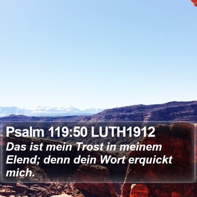 Psalm 119:50 LUTH1912 Bible Verse Image