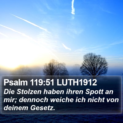 Psalm 119:51 LUTH1912 Bible Verse Image