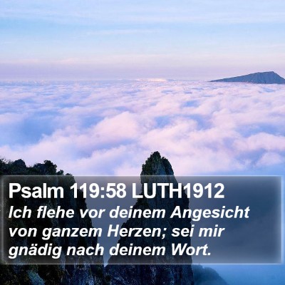 Psalm 119:58 LUTH1912 Bible Verse Image