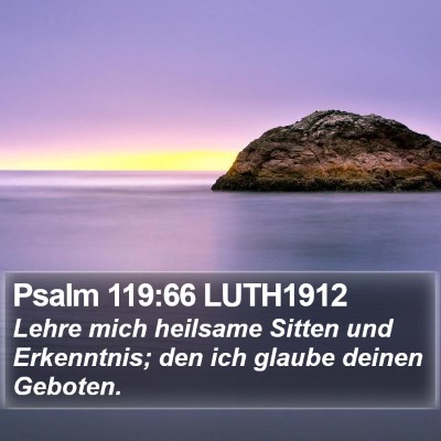 Psalm 119:66 LUTH1912 Bible Verse Image